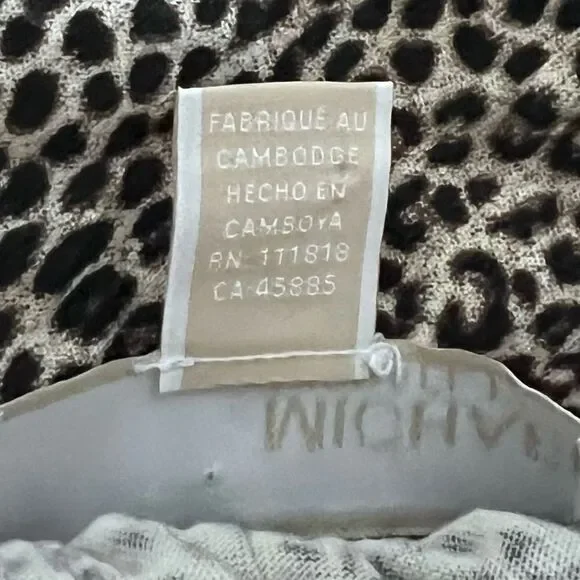 Michael Michael Kors Animal Print Top Size L - Picture 6 of 6